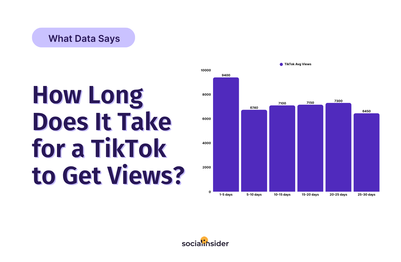 TikTok views data research chart from Socialinsider (2025)